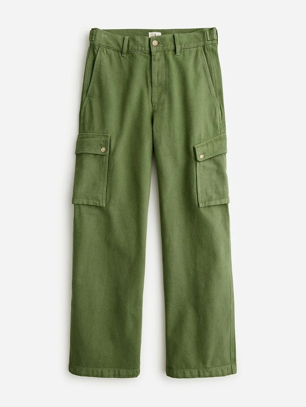 NWT J.Crew Green Wide Leg Cargo Pants Size 28 High Rise Utility Gorpcore